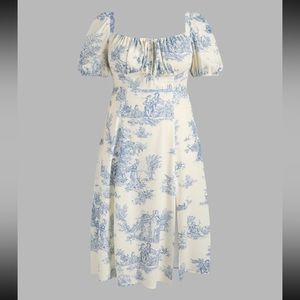 Cider Toile de Juoy Midi Dress PLUS SIZE